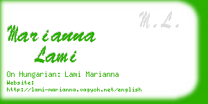 marianna lami business card